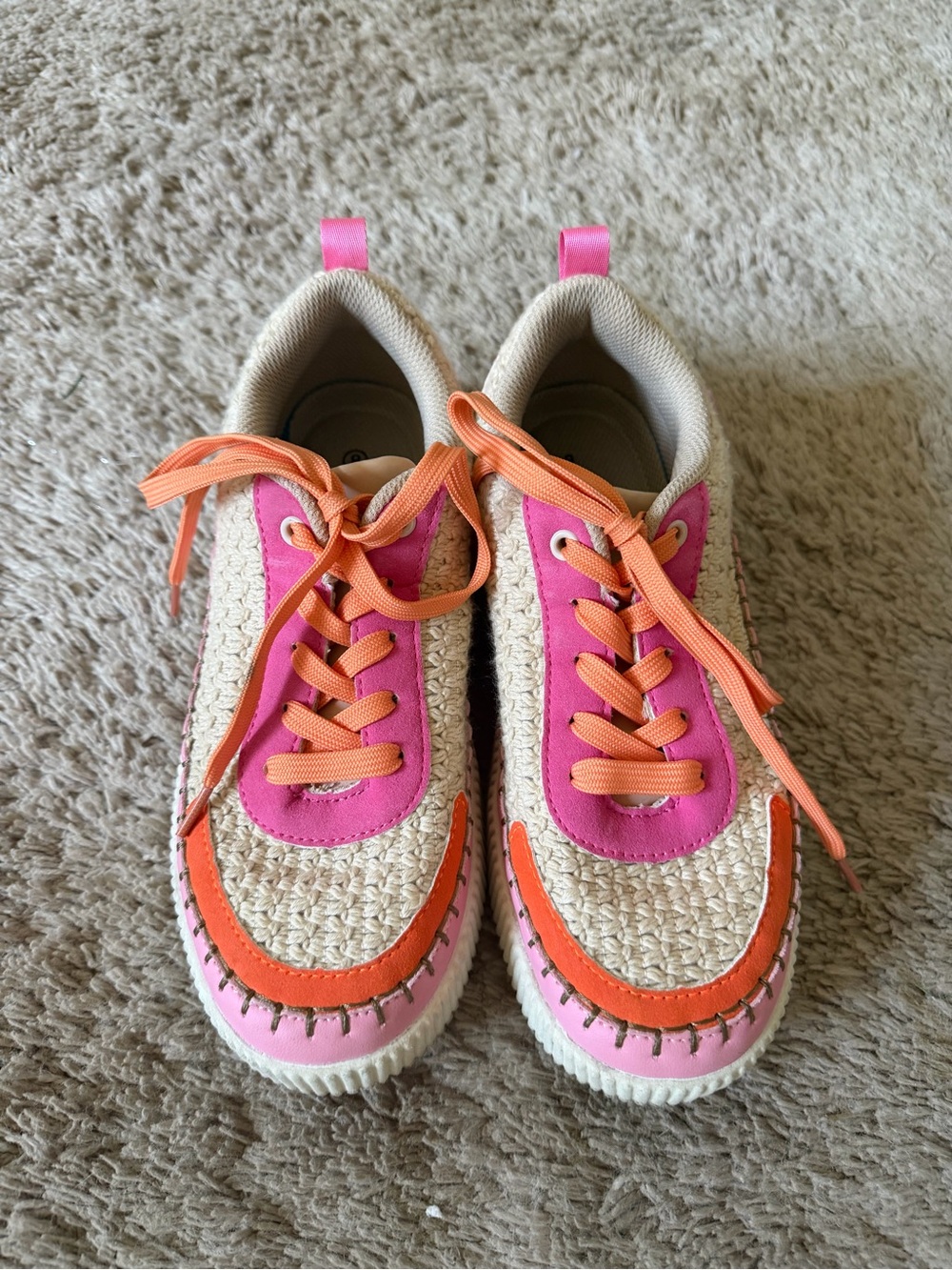 Women’s Pink & Orange Casual Sneakers